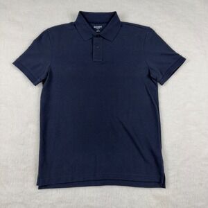 Old Navy Mens Go-Dry Classic Fit Polo Shirt Navy Blue Small Short Sleeve‎ Mesh